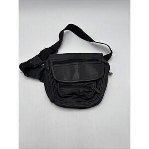 Vintage‎ Comfort Genuine Leather Fanny Pack Pouch Wrap Around Eight Compartments